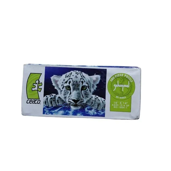Vtg 2004 NOS Schimmel 300-Piece Snow Leopard Puzzle By Ceaco Ages 12+ My World - Picture 2 of 6